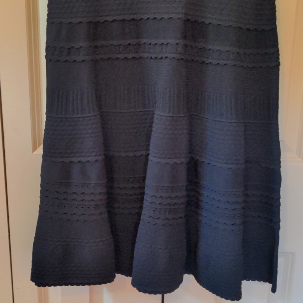 Milly Texture Tech Dress in Black Size L - Picture 3 of 7